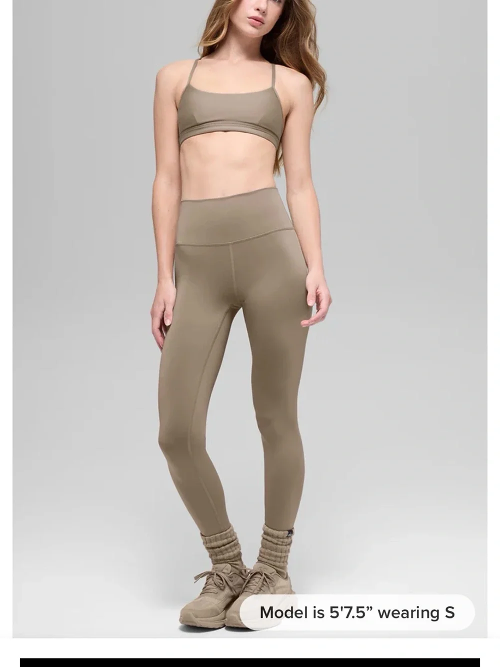 Alo High-Waist Air Lift Leggings in Light Sage Green